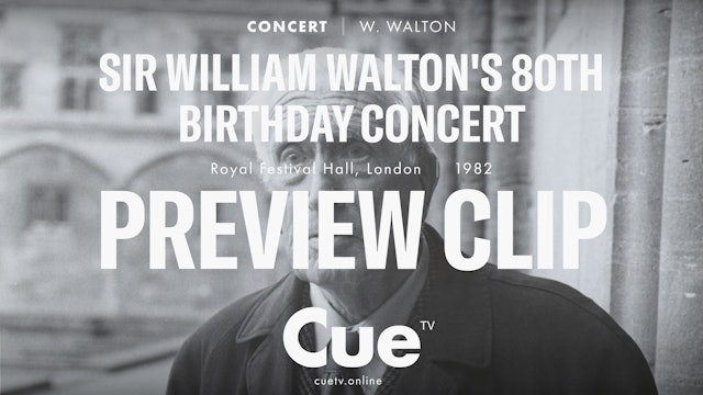 Sir William Walton's 80th Birthday Concert - Preview clip