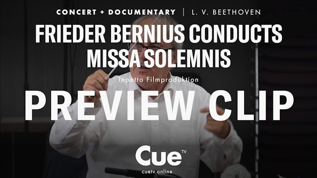 Frieder Bernius conducts Missa Solemnis - Preview clip