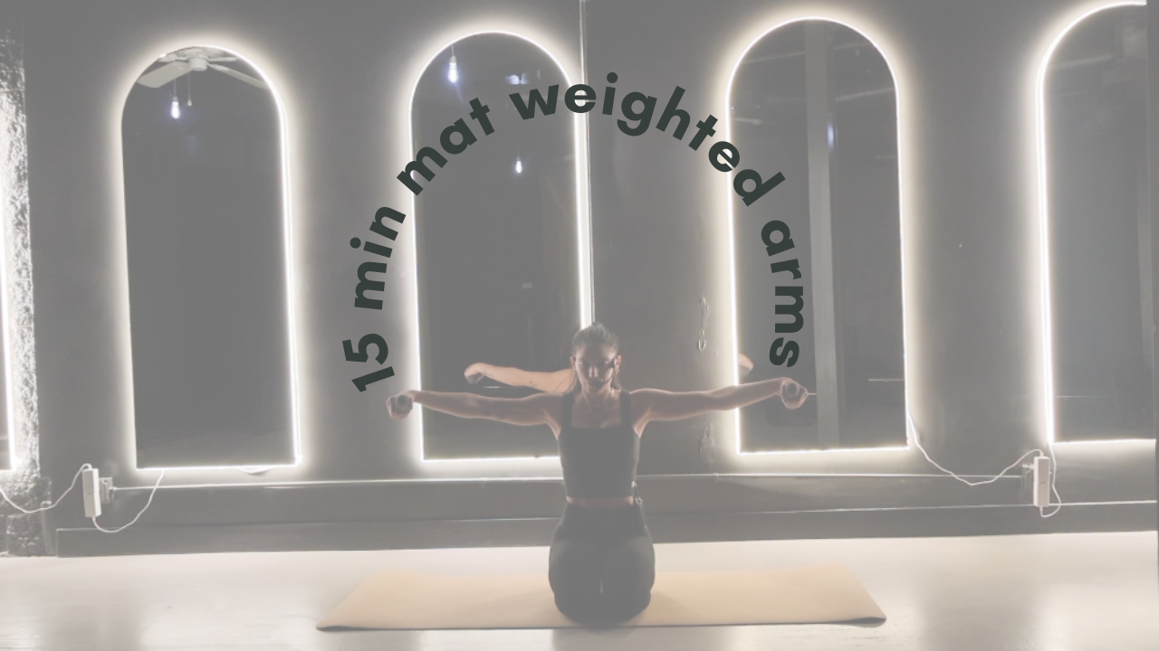 15 min mat weighted arms 01