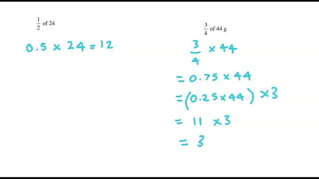N12 Fractions and Percentages as Oper...