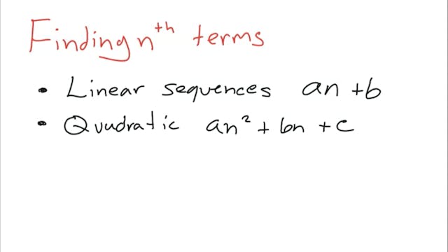 3.2.4 A25 - nth Terms