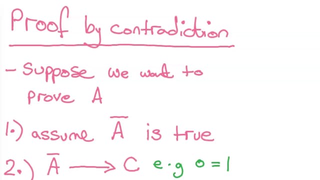 3.2_ 3 Proof - Proof by contradiction