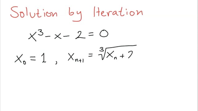 3.2.3 A20 - Iterative Solutions