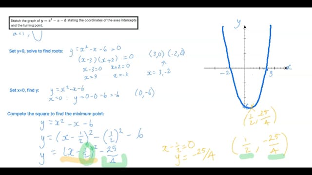 3.3 B3_ Algebra - Quadratic graphs, h...