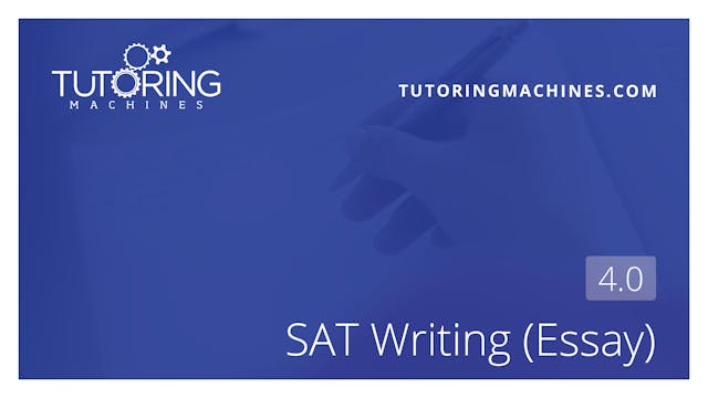 4.0 SAT Writing (Essay)