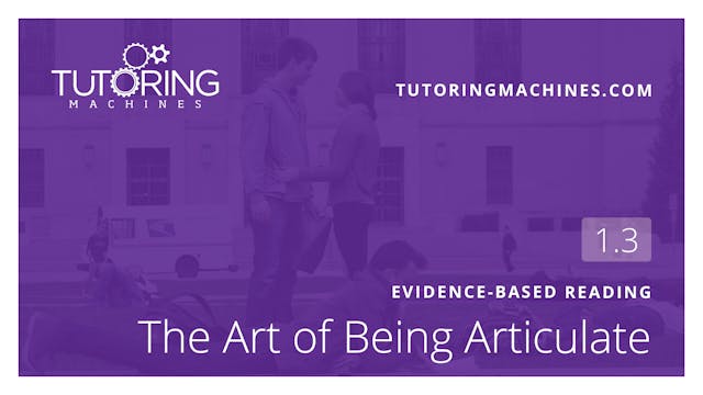 1.3. SAT Evidence-Based Reading – The Art of Being Articulate