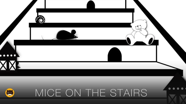 Video for Cats - Mice on the Stairs