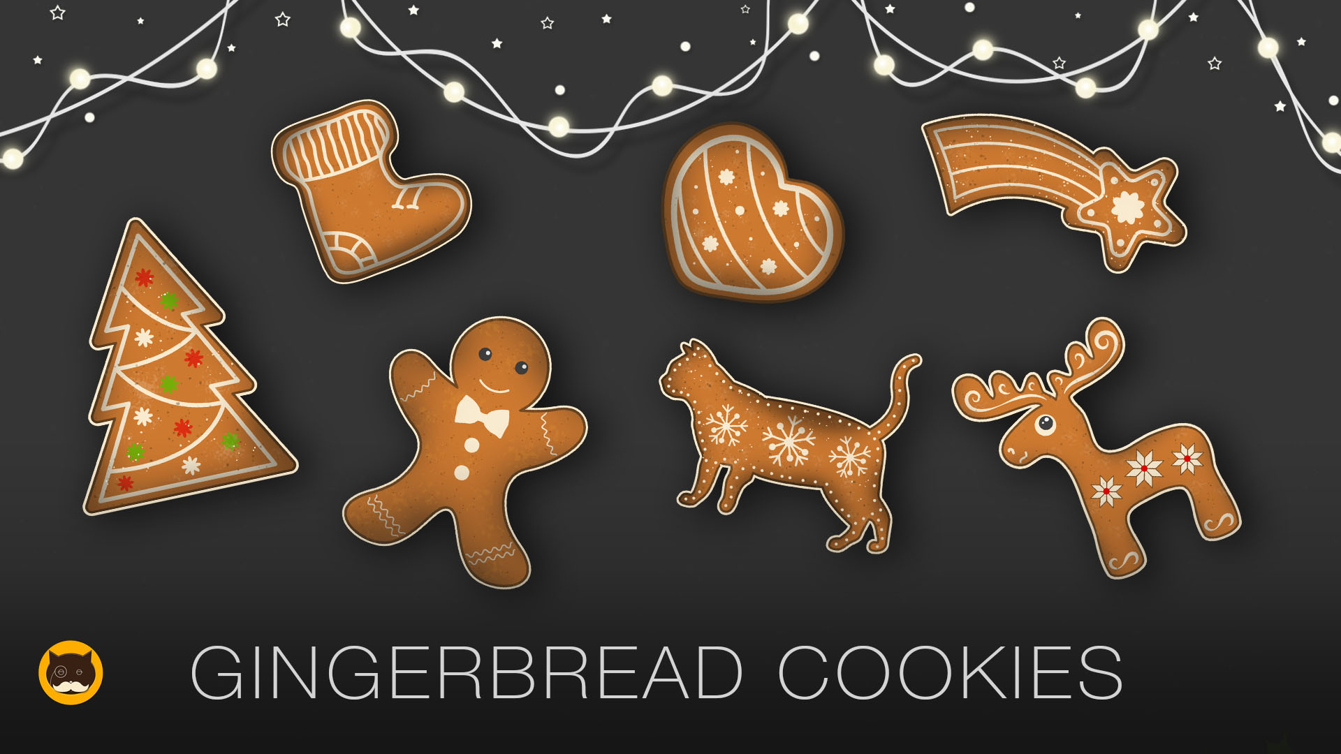 CAT GAMES - Gingerbread Cookies. Videos for Cats