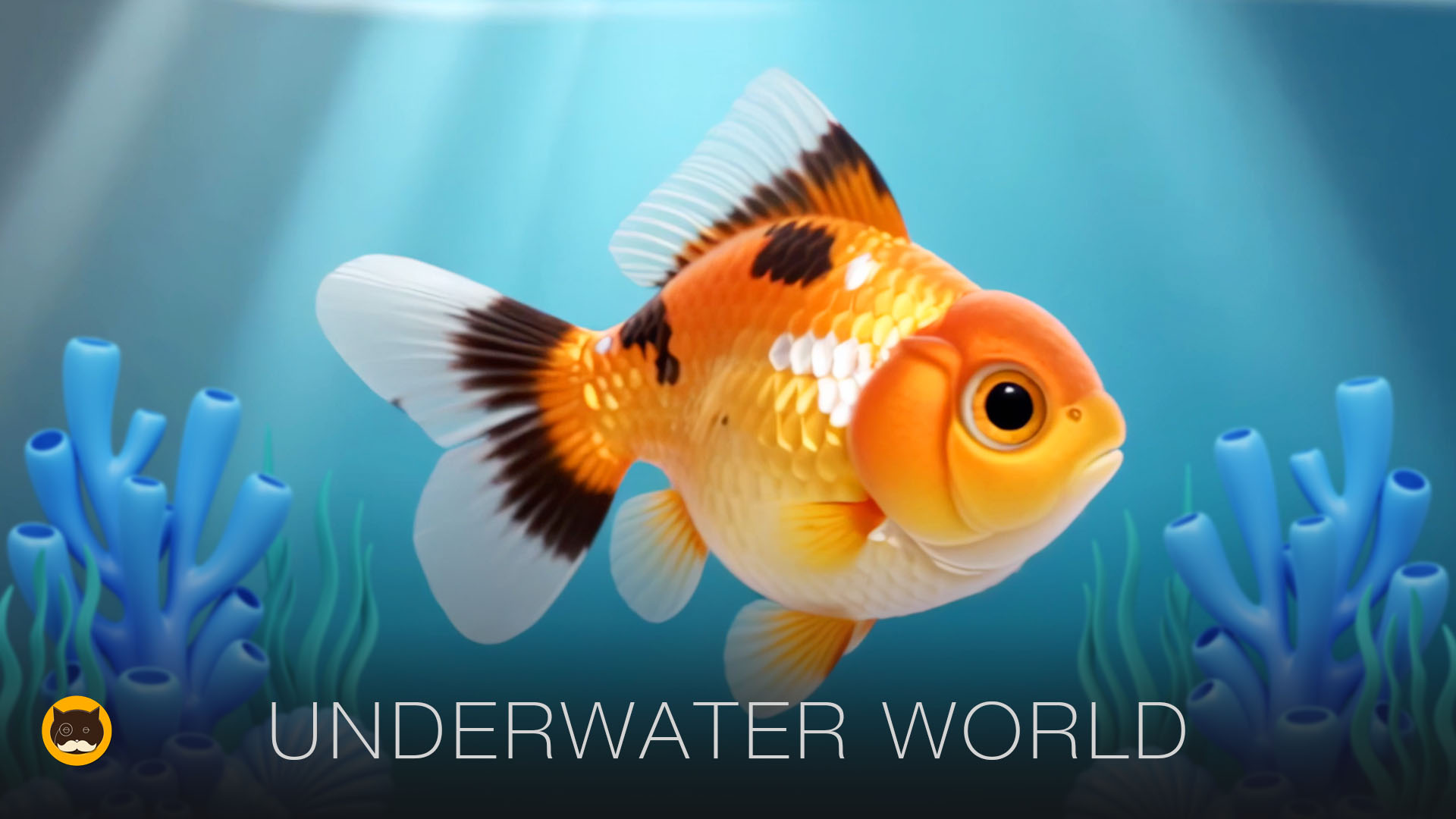 CAT GAMES - Underwater World: Cartoon Fish Video for Cats to Watch - CAT TV