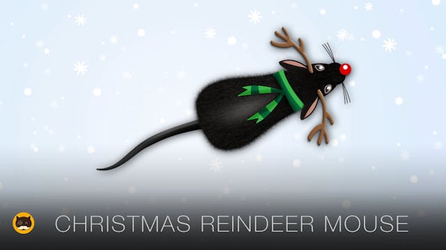 Cat TV Mice - Christmas Reindeer Mouse