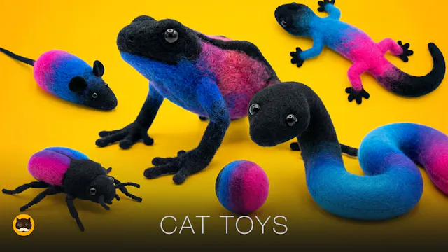 CAT GAMES - CAT TOYS: Mice, Geckos, L...