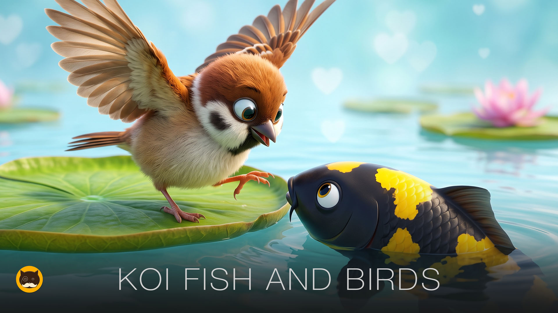 CAT GAMES - Koi Fish and Birds. Video for Cats | CAT TV