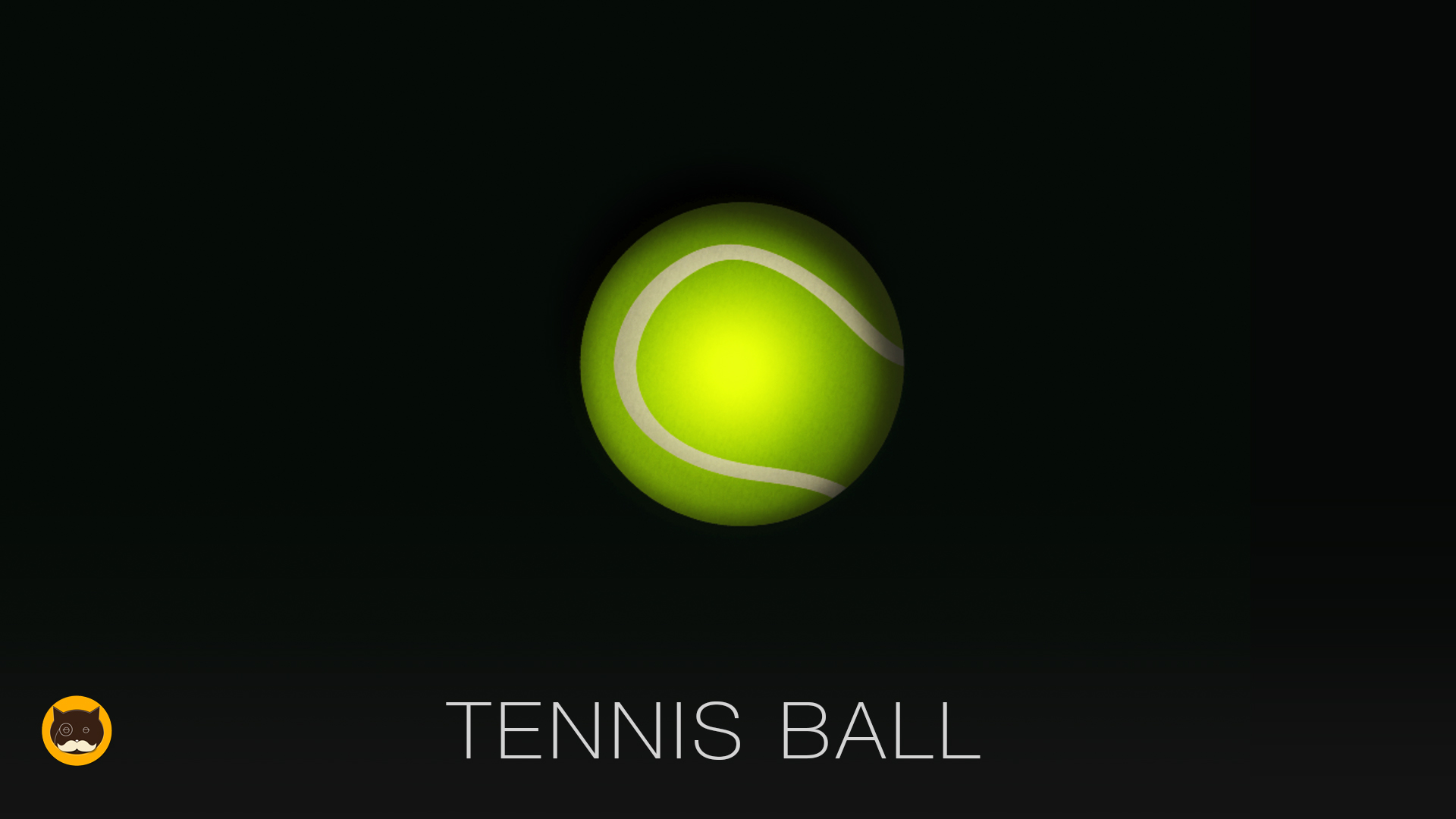 Game for Dogs and Cats - Tennis Ball. Video for Dogs and Cats
