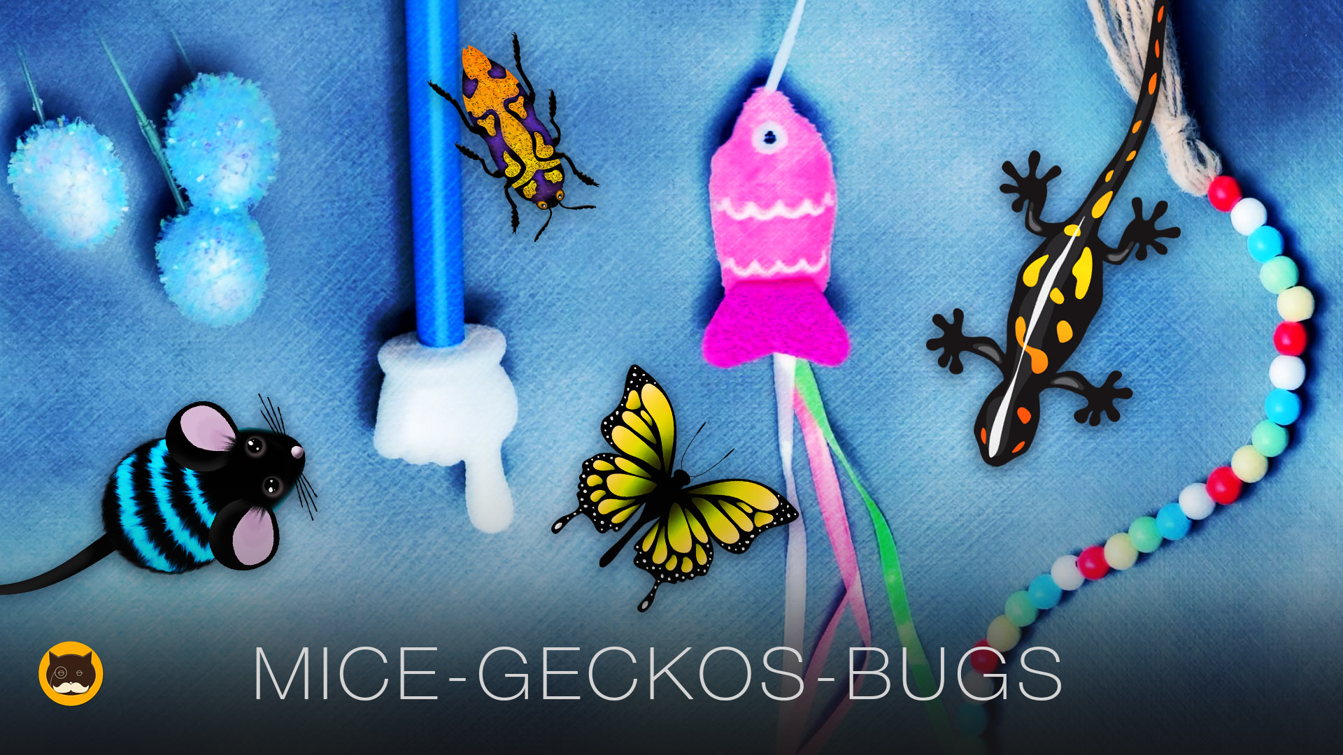 CAT GAMES - String, Mice, Fish, Bugs, Butterflies, Geckos, Hand Pointer | CAT TV