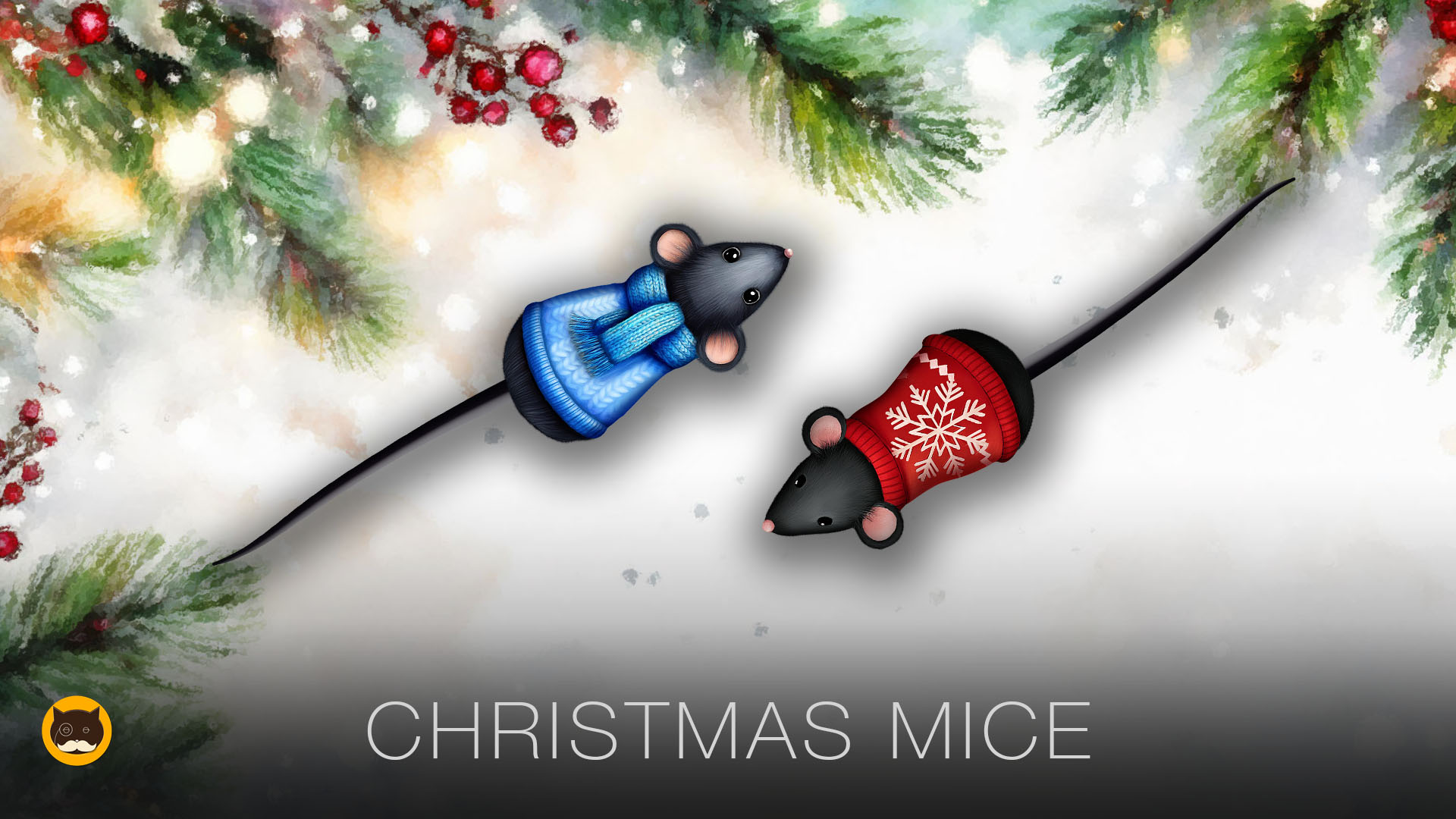 CAT GAMES - Christmas Mice. Video for Cats to Watch | CAT TV