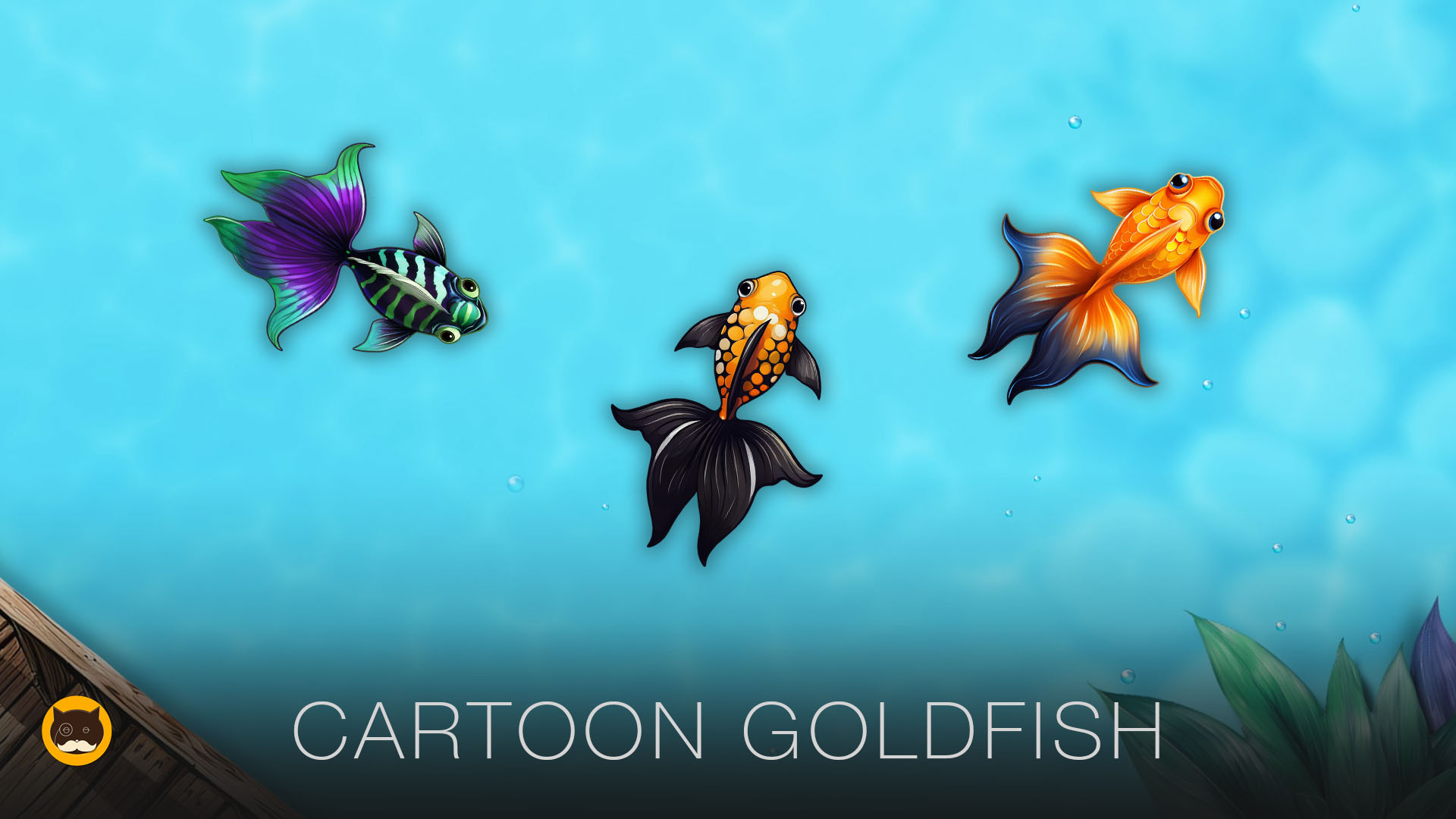 CAT GAMES - Cartoon Goldfish. Videos for Cats to Watch | CAT TV