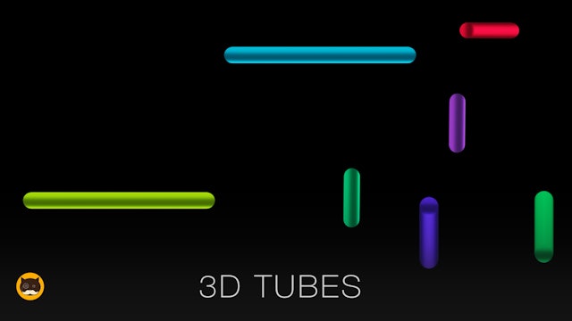 Cat Games - 3D Tubes. Video for Cats to Watch