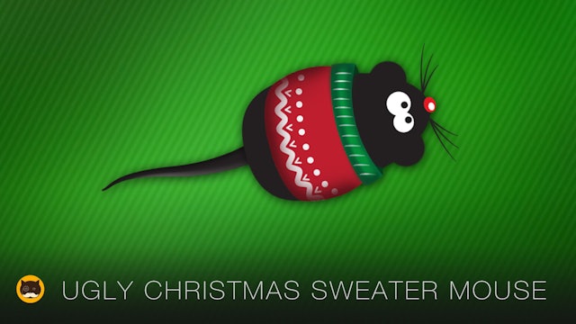 Cat Games - Ugly Christmas Sweater Mouse
