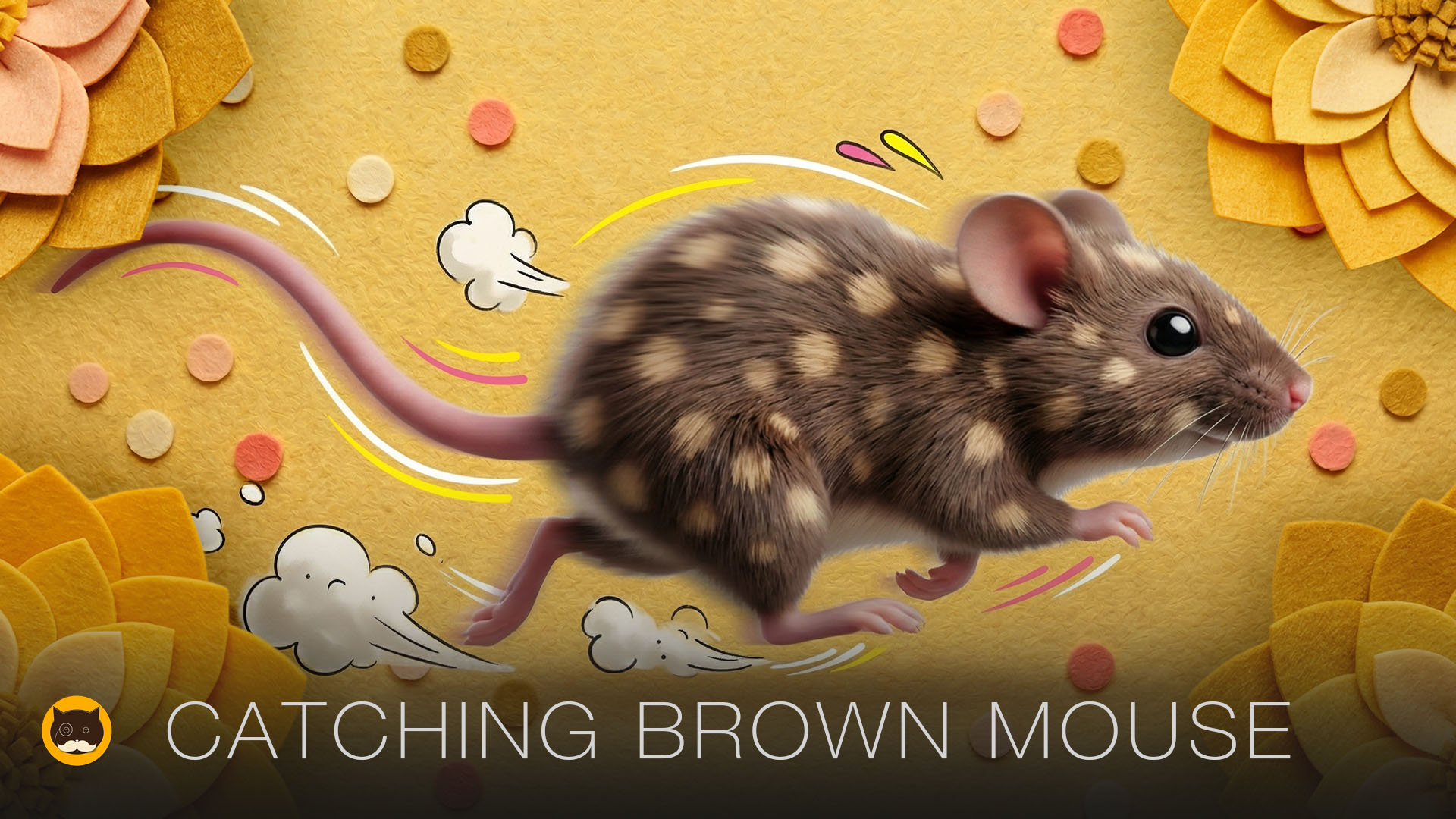 CAT GAMES - Catching Brown Mouse & Hide and Seek Fun | Videos for Cats