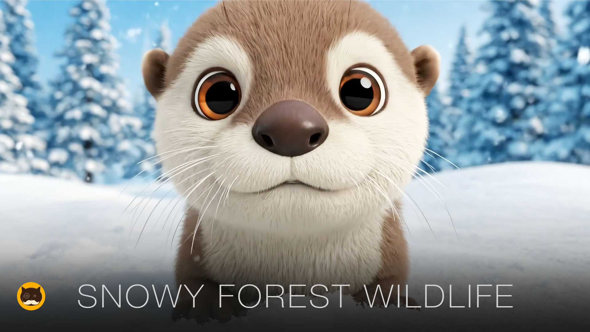 CAT GAMES - Snowy Forest Wildlife: Otter, Birds, Mice, Squirrels & Chipmunks