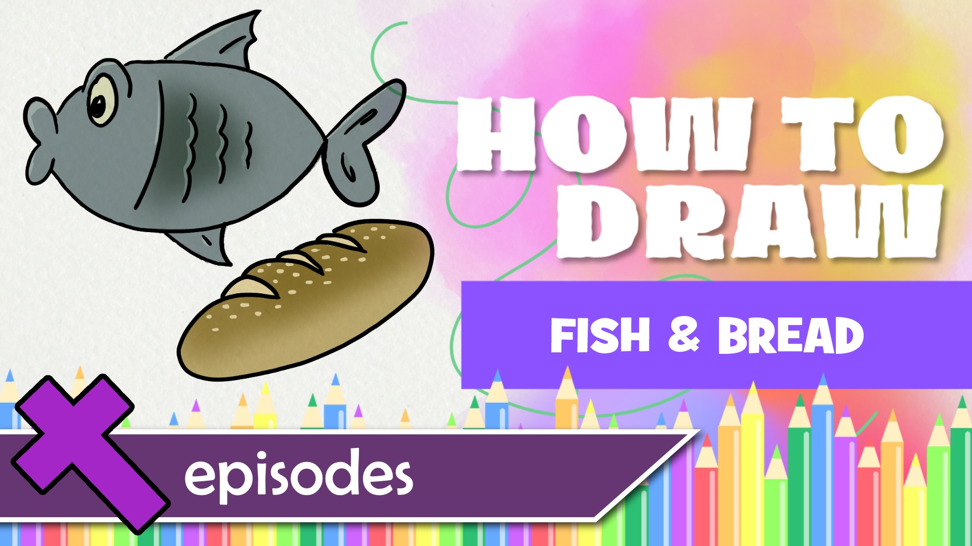 How To Draw Fish and Bread