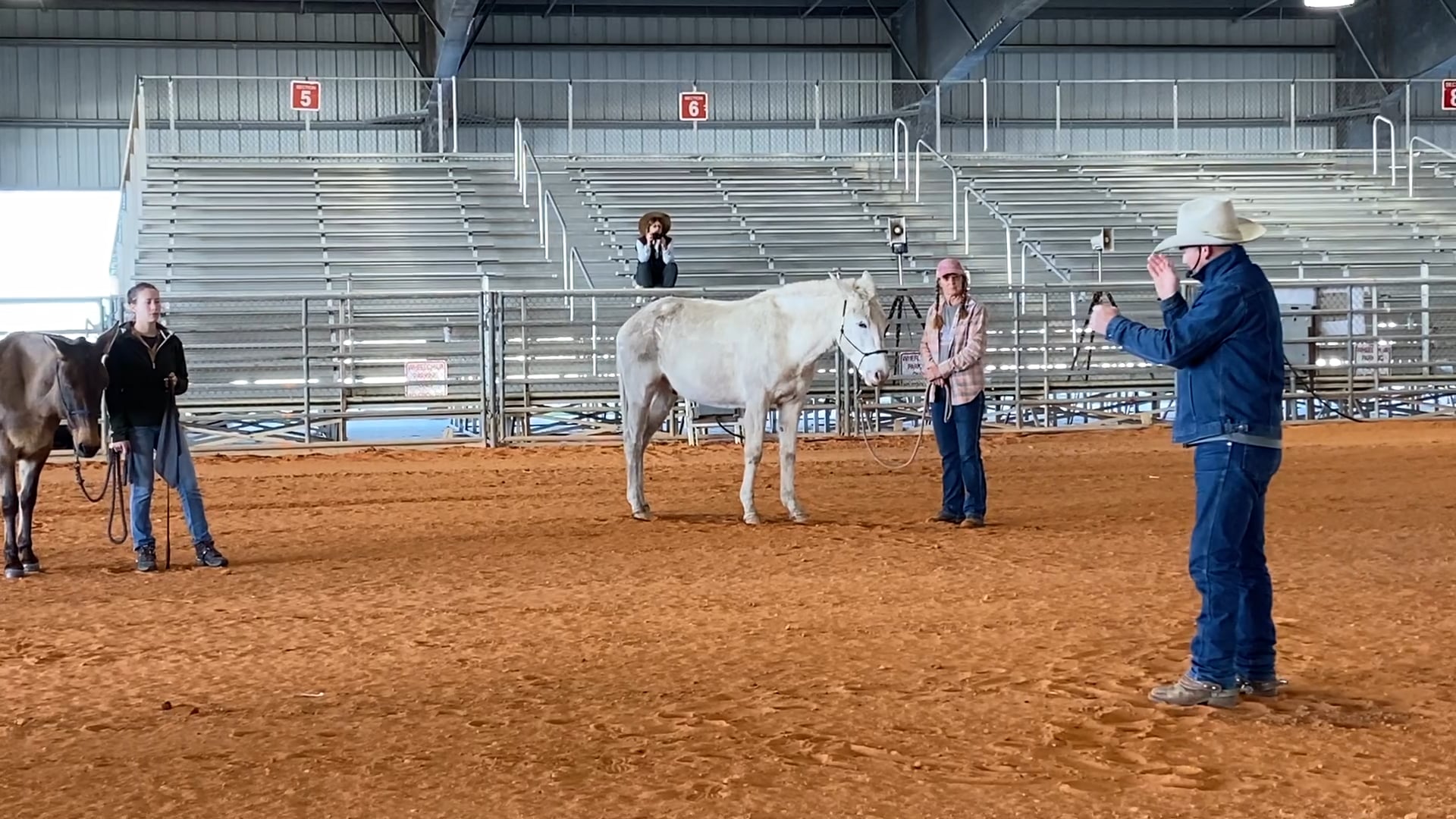 Keeping the nose tipped inside during ground work 