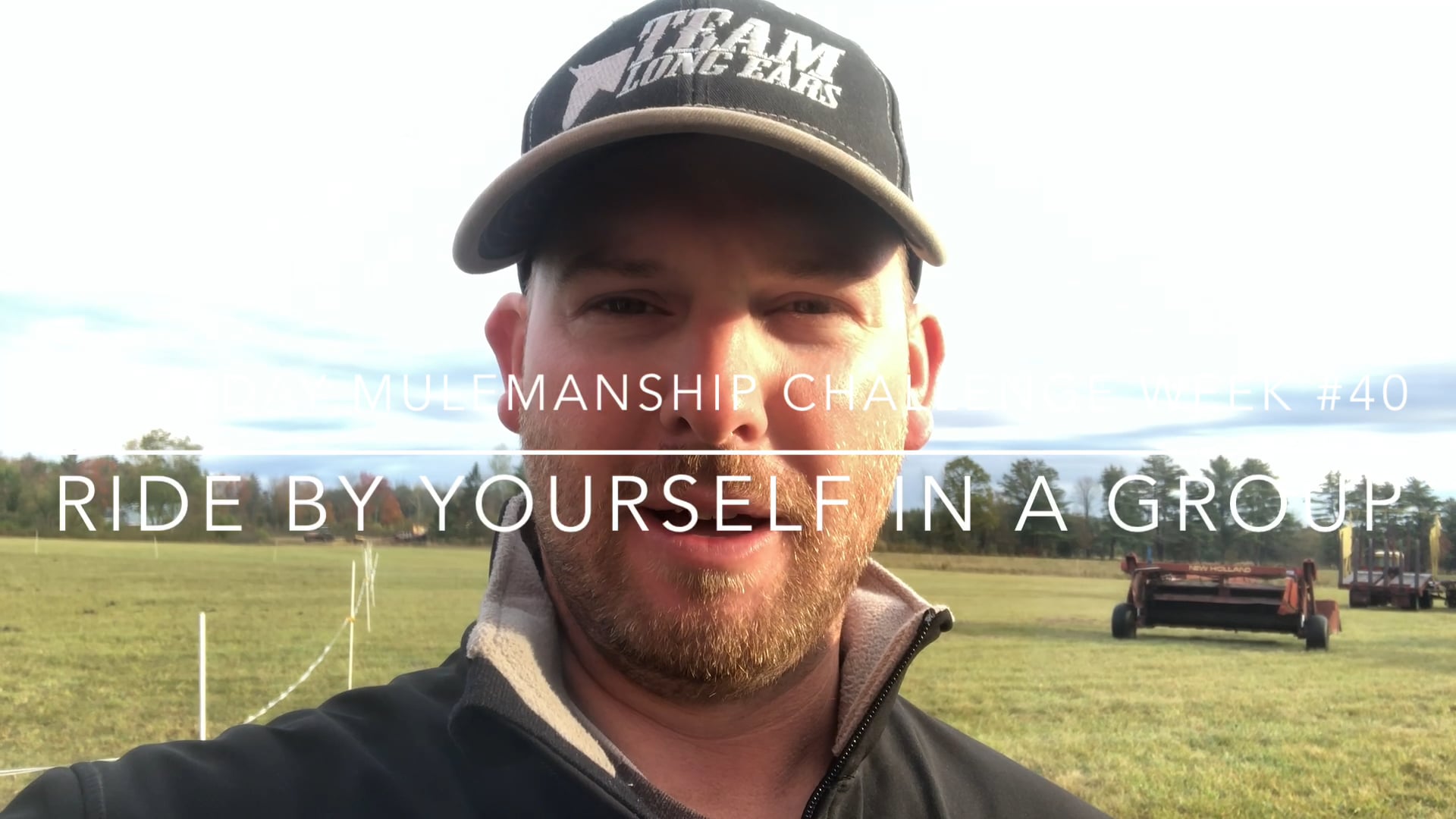 Everyday Mulemanship Challenge Week #40 “Ride by yourself in a group”