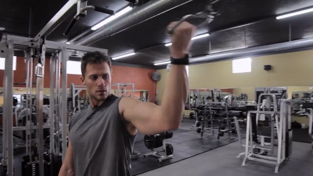 One Arm High Cable Curl