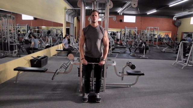 Straight Bar Cable Front Raise