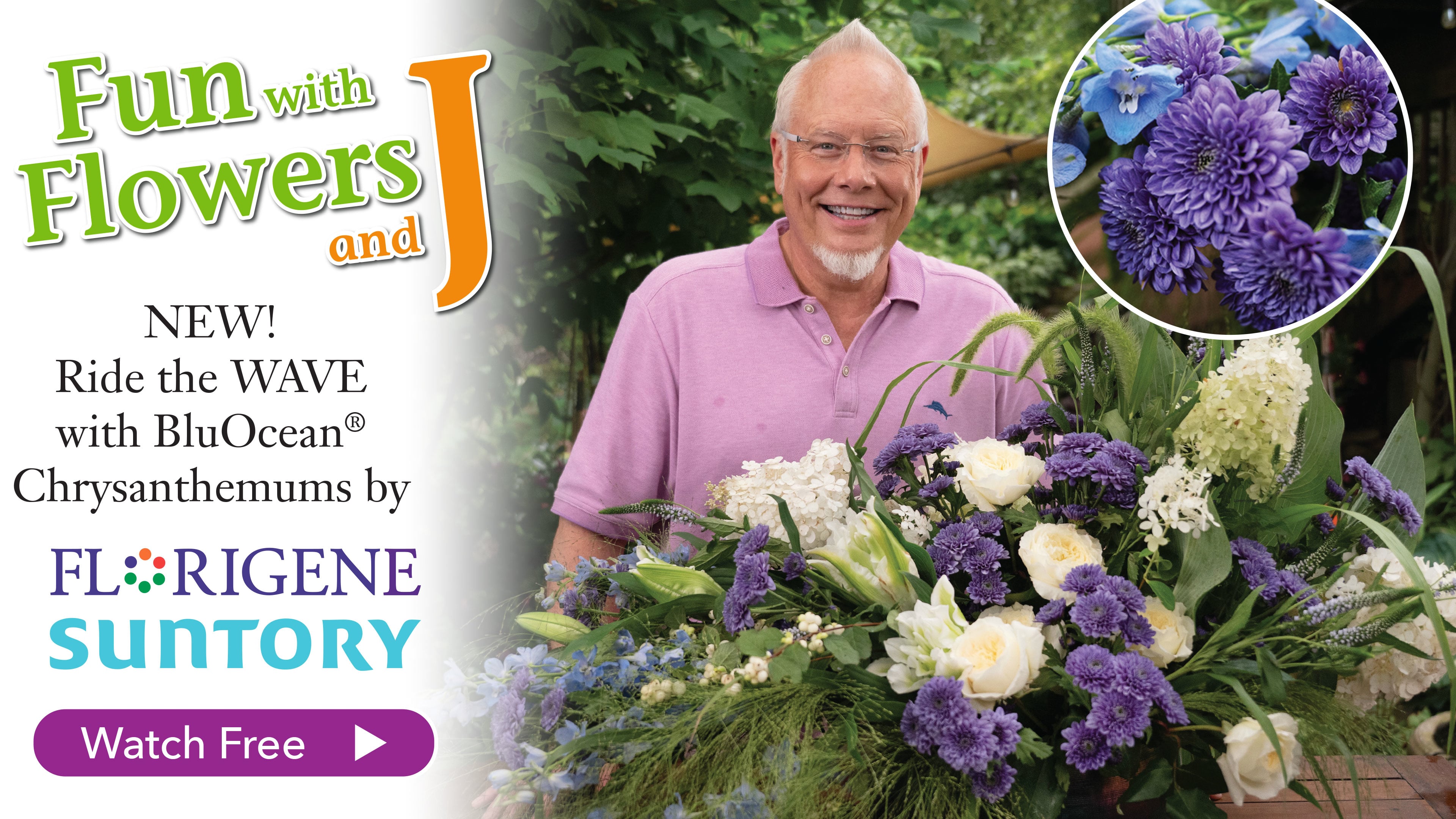 Let’s ride the Wave - BluOcean® Chrysanthemums from Florigene & Suntory Flowers!