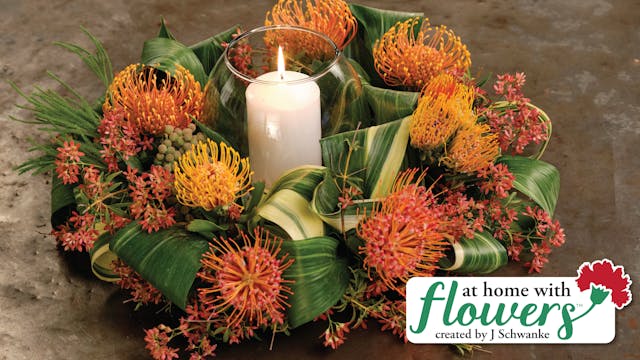 Looped Leaf Protea Centerpiece