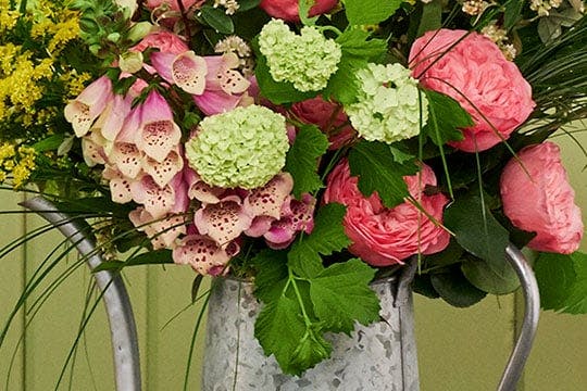 Fill a Watering Can with Garden Flowers!