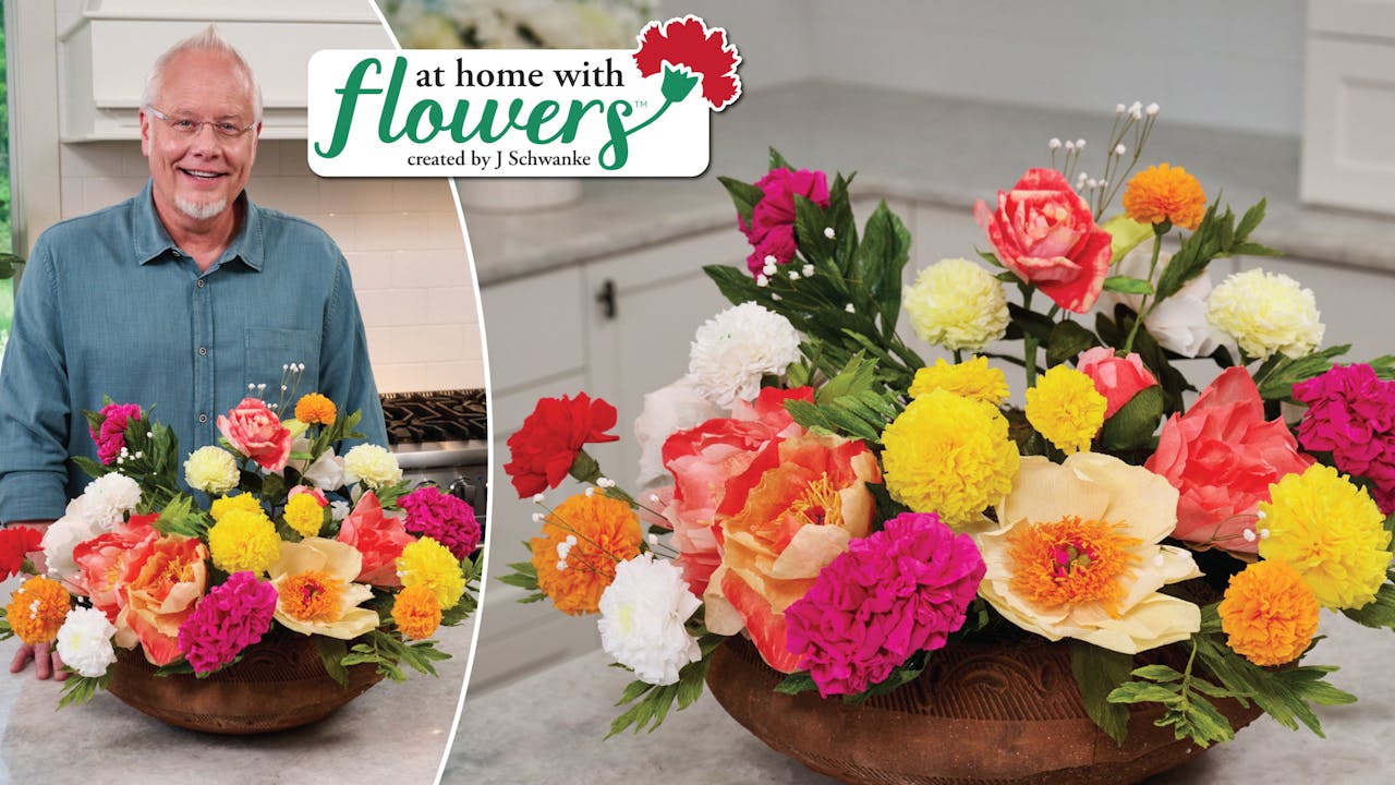 Paper Flower Arrangement! J Schwanke's Life In Bloom Flower Arranging