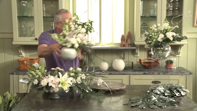 Event Centerpieces with Frost Foliage...