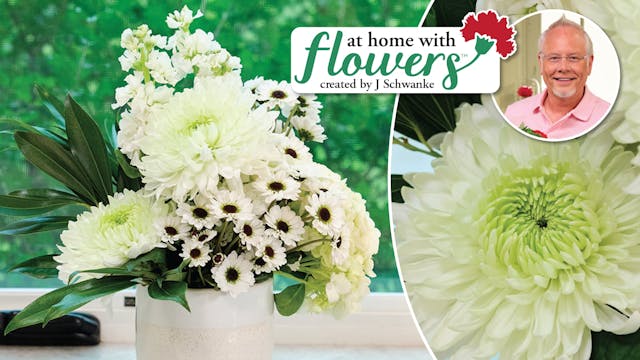 All White Bouquet- with Chrysanthemums!