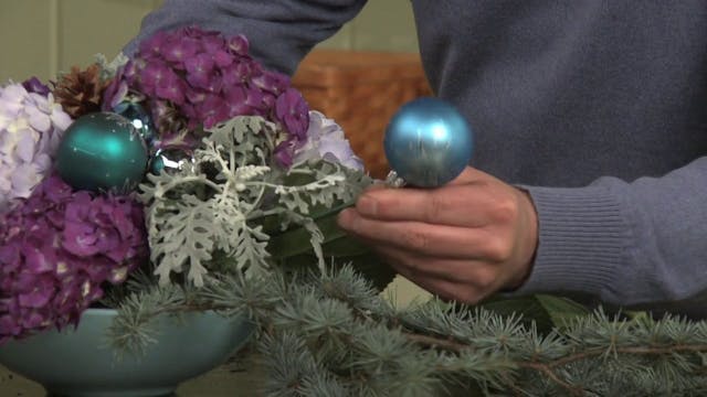 Hydrangea Christmas Centerpiece