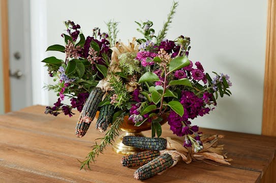 Thanksgiving Centerpiece with Stained...