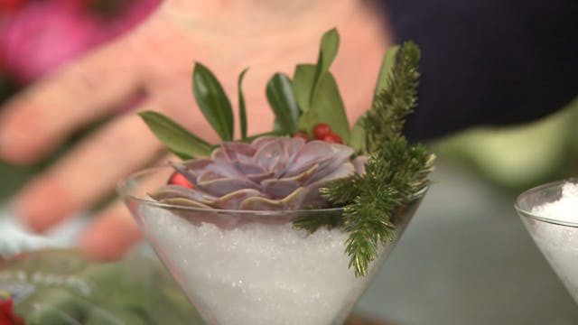 Holiday Cocktails- With Flowers!