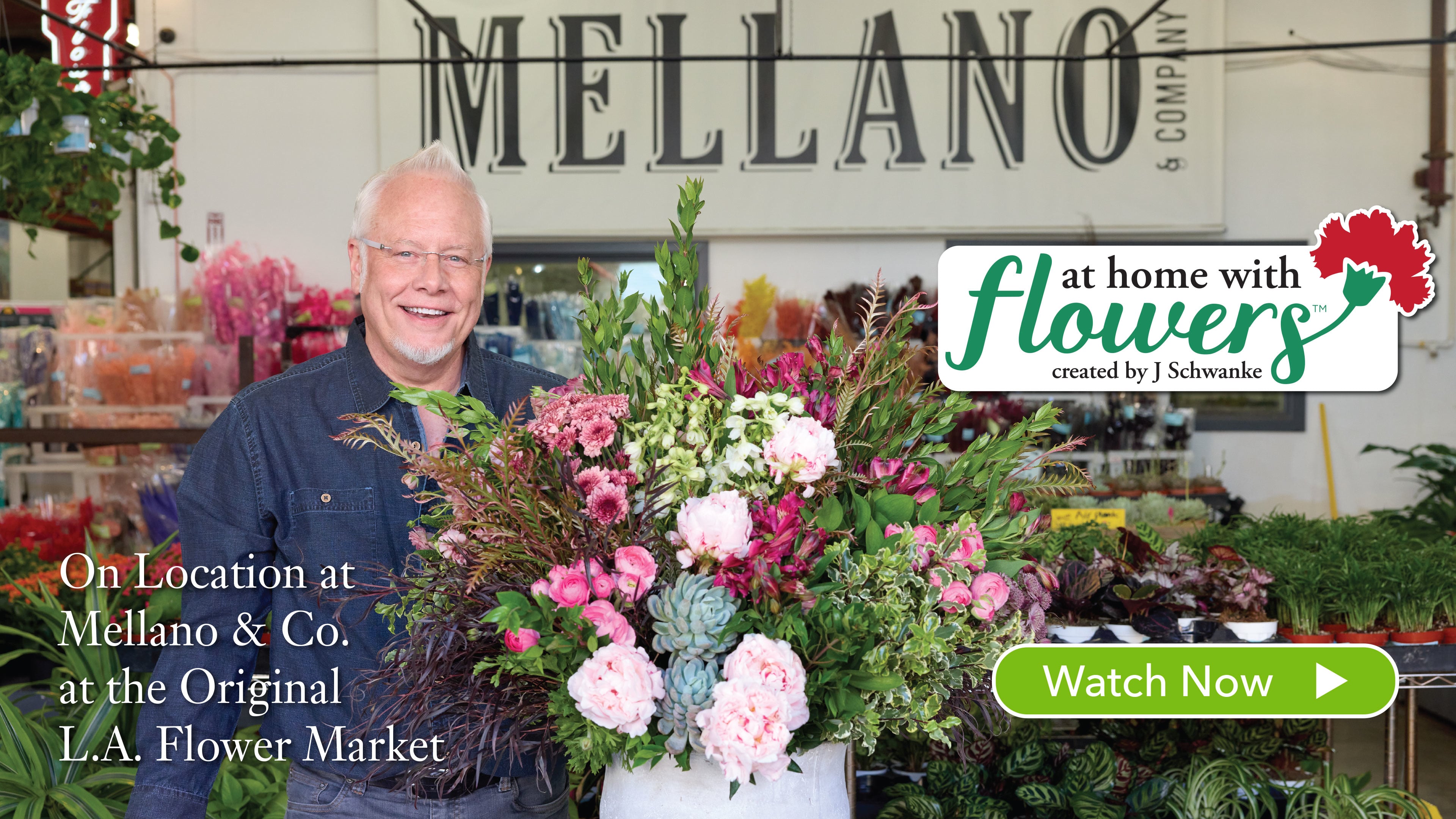 American Grown Flower arrangement – at Mellano & CO- using Foliage First!