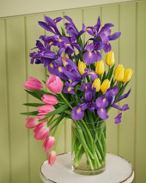 Tulip and Iris Arrangement