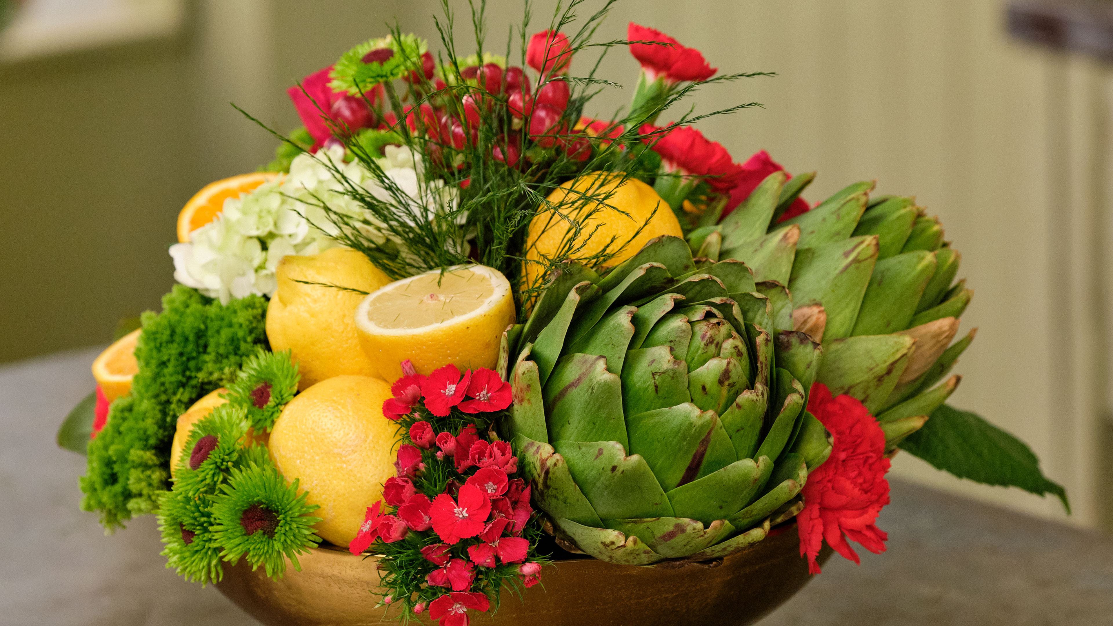 Fruit & Veggies - with Flowers!