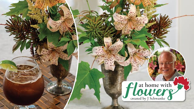 Rustic Pink Tiger Lily Vase!