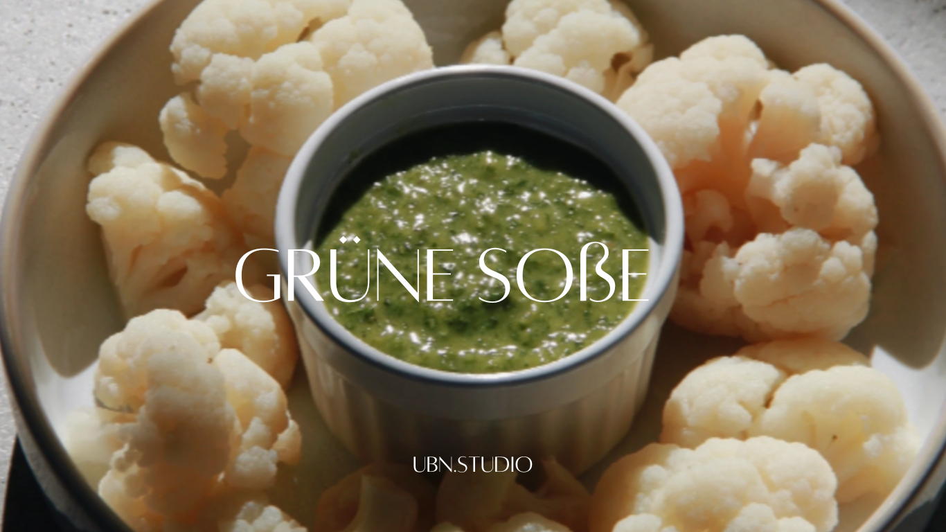 Grüne Soße mit Blumenkohl