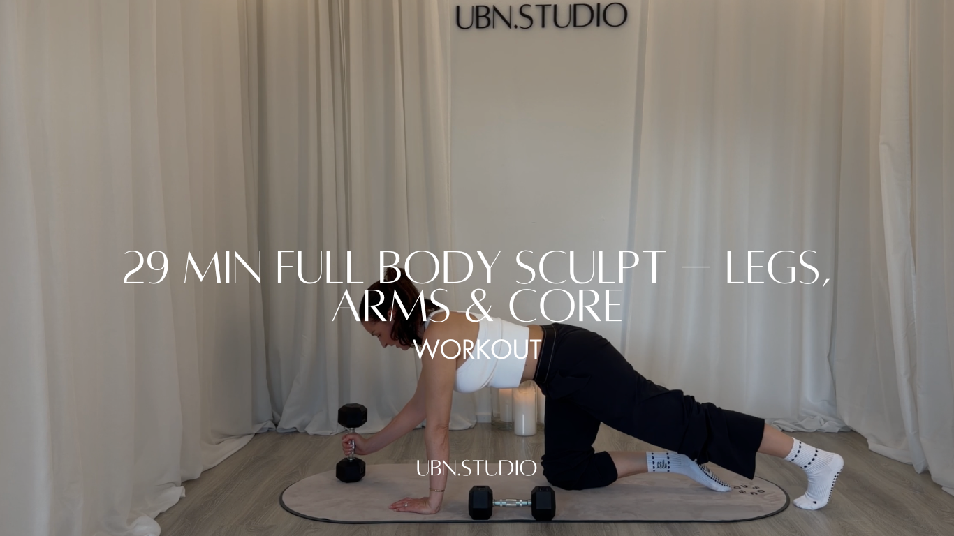29 Min Full Body Sculpt – Legs, Arms & Core