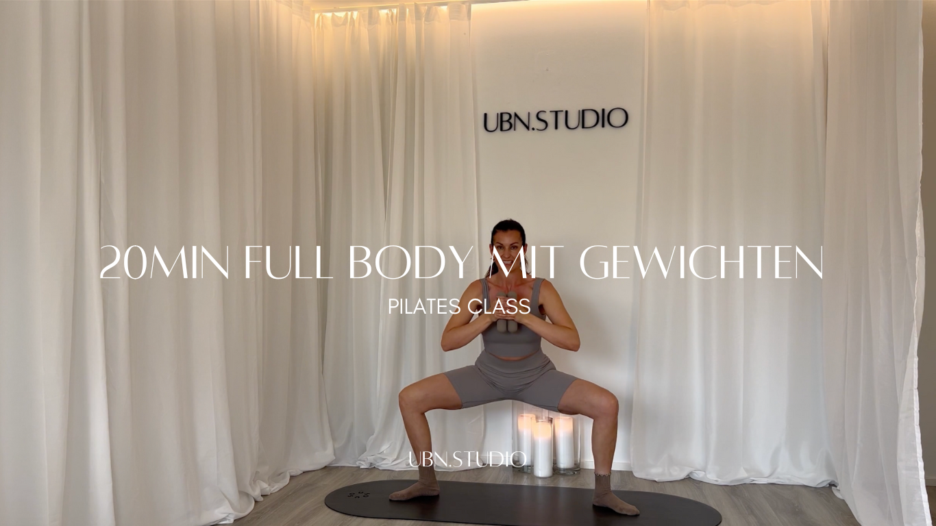 20min Pilates Full Body mit Gewichten