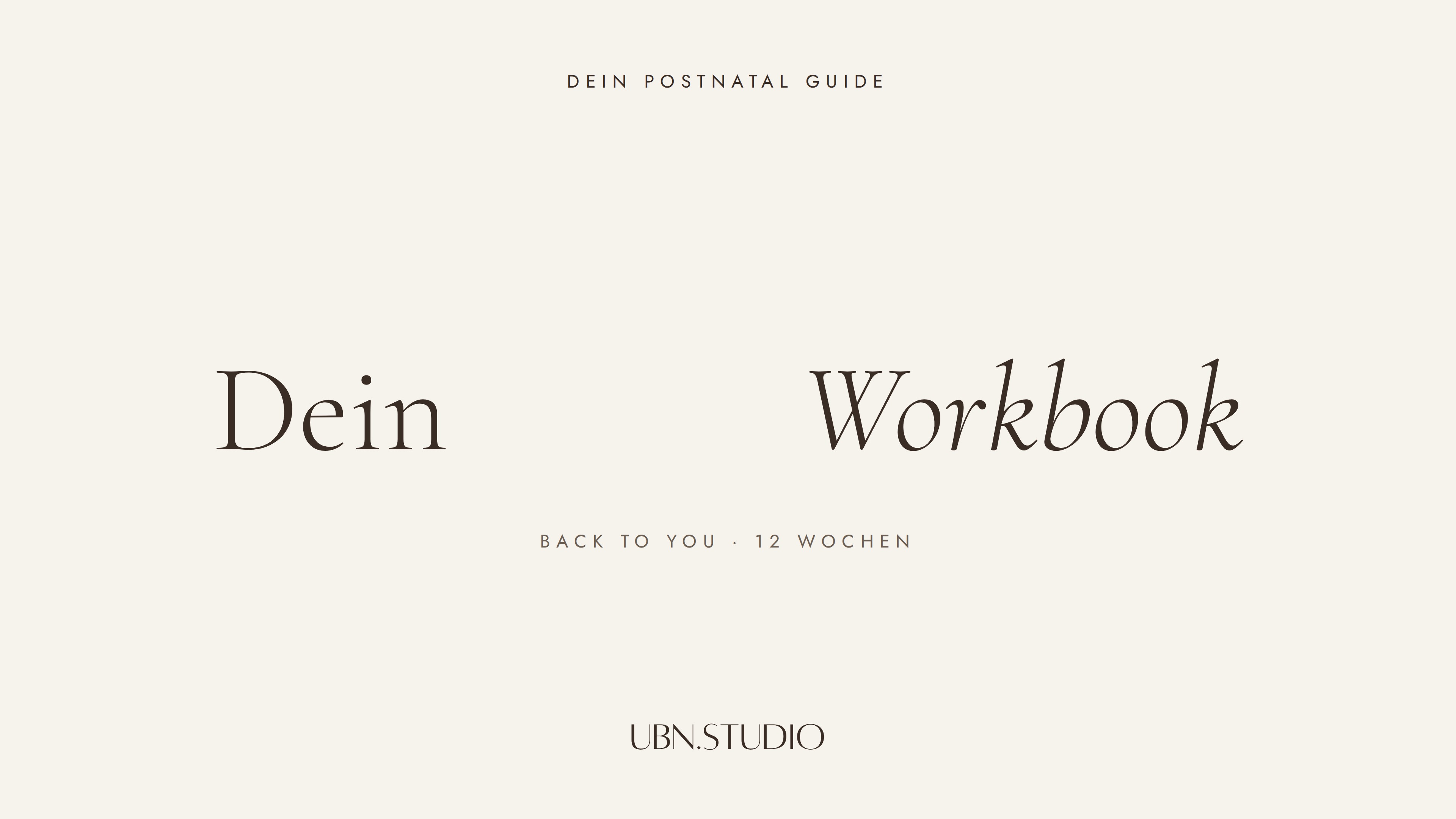 Dein Workbook
