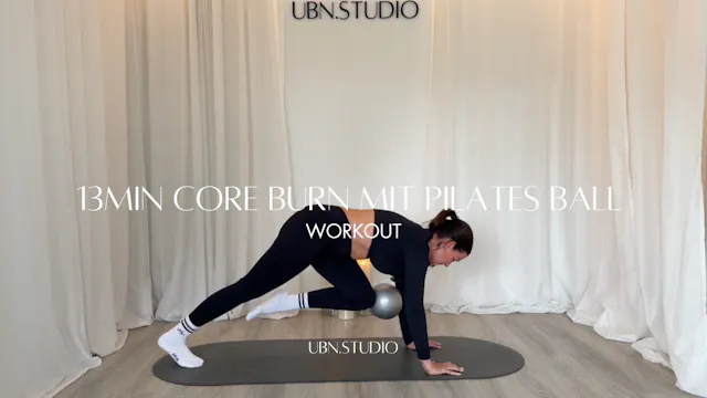 13min Core Burn mit Pilates Ball ( Ad...