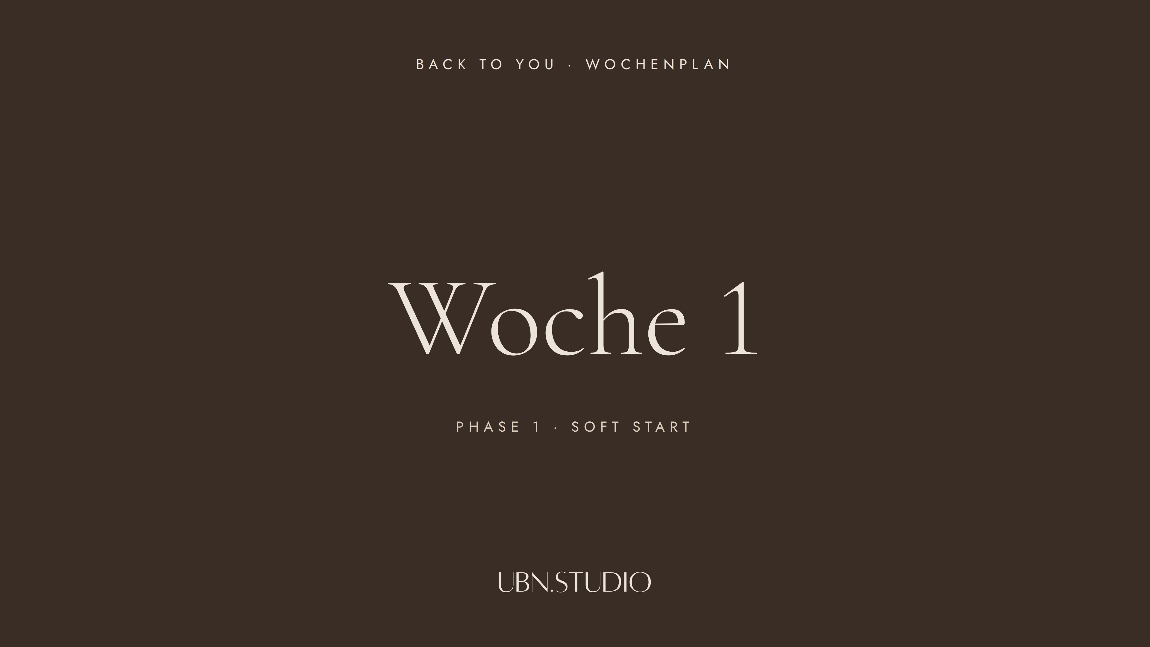 Woche 1