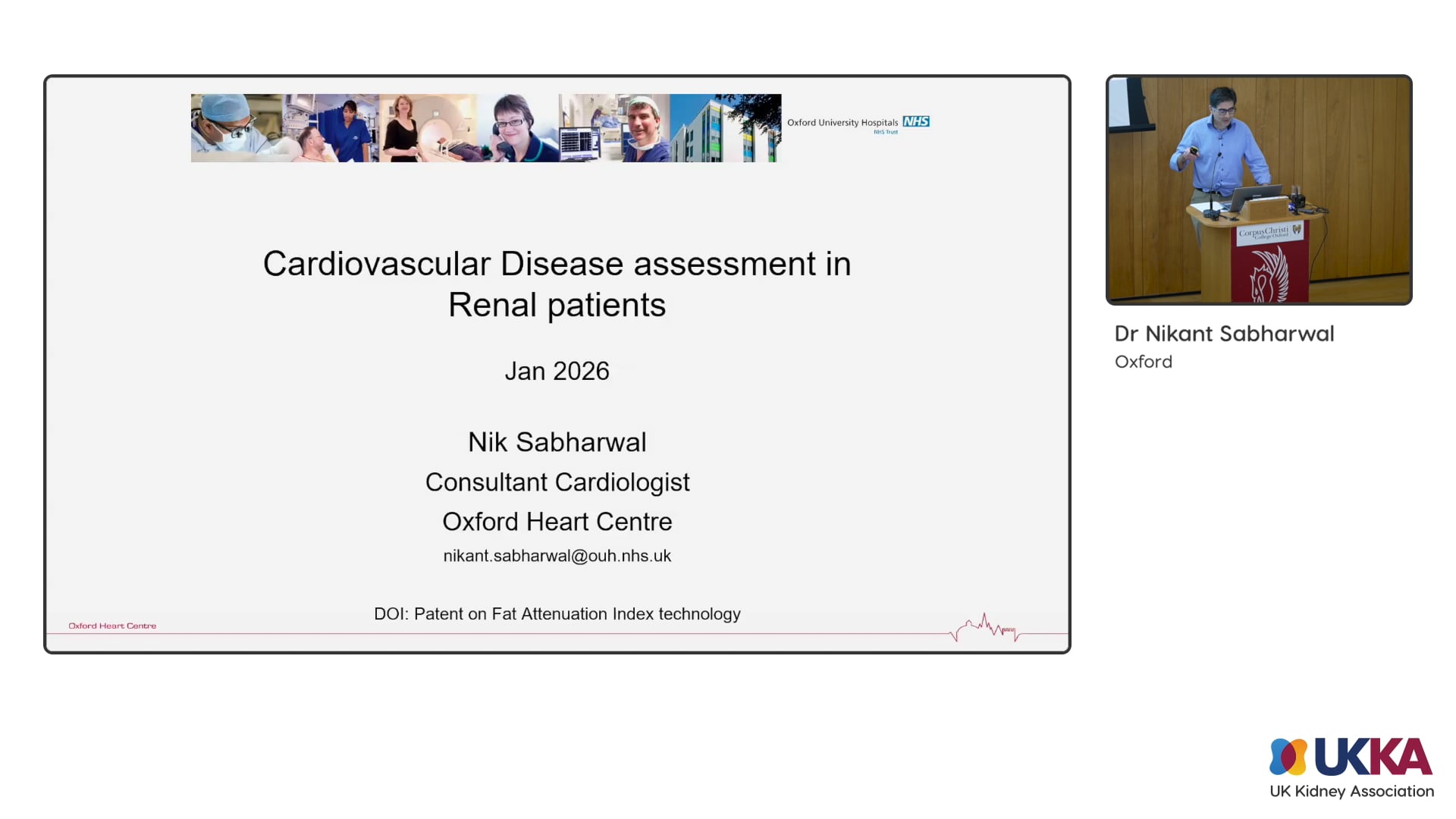 Cardiovascular disease assessment in renal patients - Nikant Sabharwal