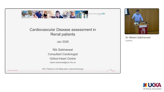 Cardiovascular disease assessment in renal patients - Nikant Sabharwal